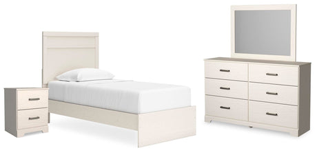 Stelsie White Panel Bedroom Set view 2