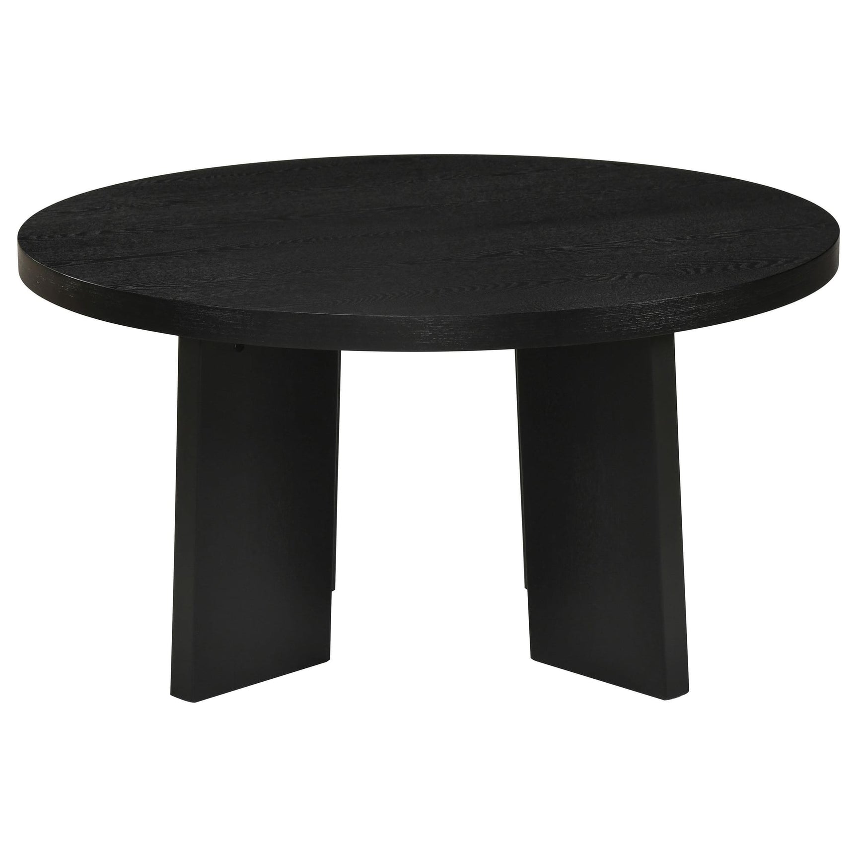 Strouse Contemporary Round Coffee Table in Black view 3