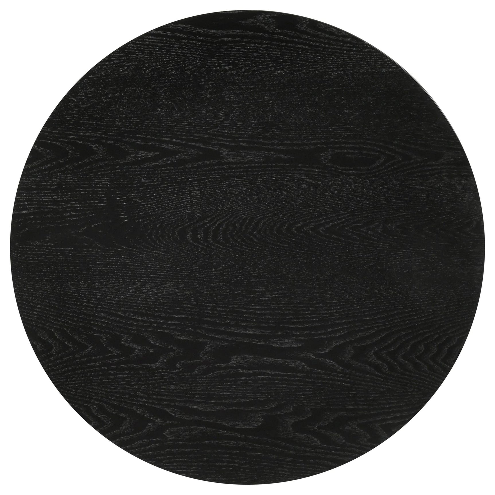 Strouse Contemporary Round End Table in Black view 4
