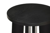 Strouse Contemporary Round End Table in Black view 5