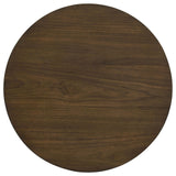 Strouse Contemporary Round End Table in Dark Walnut view 4