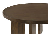 Strouse Contemporary Round End Table in Dark Walnut view 5