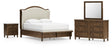Sturlayne Brown Upholstered Panel Bedroom Set from Decor Furniture