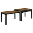 Sykes 47-inch 2-piece Nesting Dining Table Brown and Black from Decor Furniture