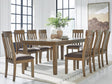 Urbinforte Light Brown Dining Set from Decor Furniture