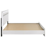 Viana Touch-Control LED Eastern King Platform Bed White High Gloss view 6