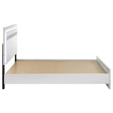 Viana Touch-Control LED Queen Platform Bed White High Gloss view 6