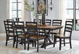 Wildenauer Brown/Black Dining Set from Decor Furniture