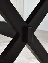 Wildenauer Brown/Black Dining Set finish detail
