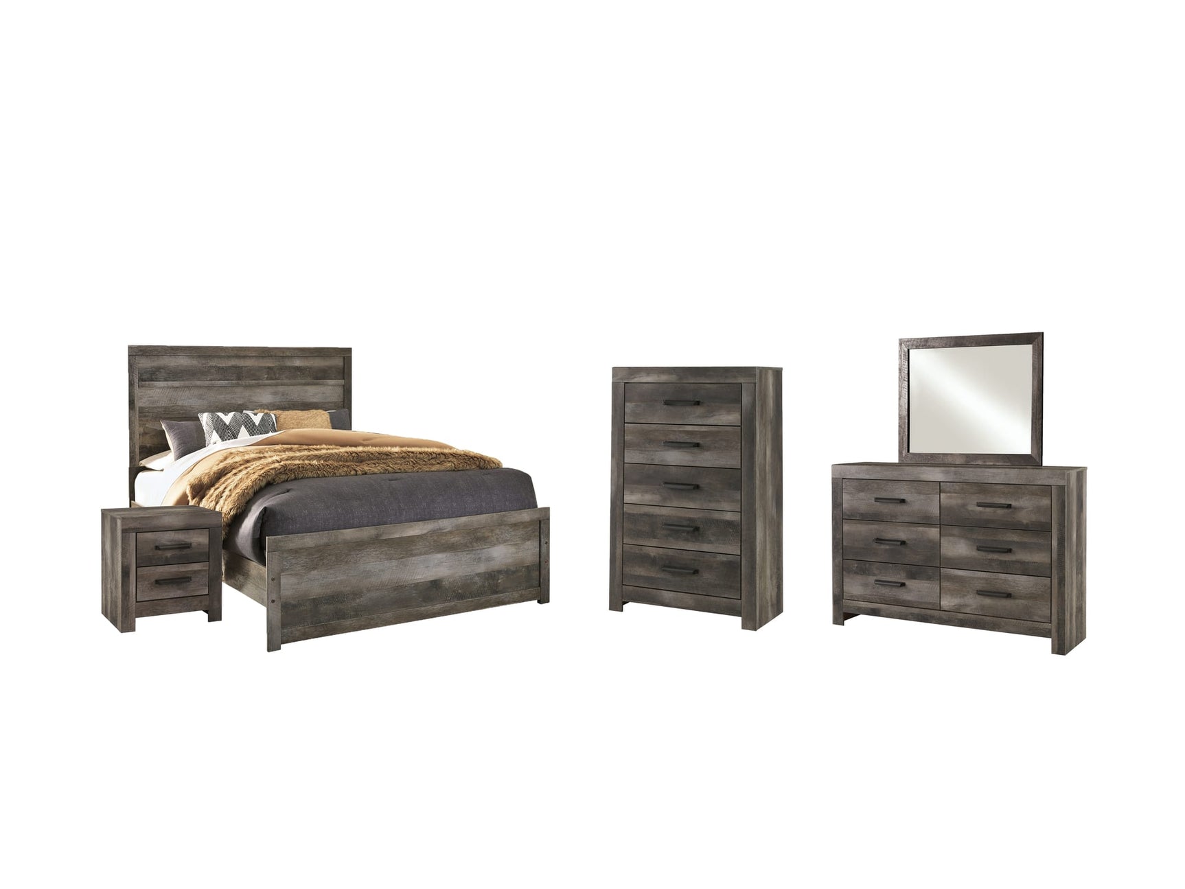 Wynnlow Gray Panel Bedroom Set view 18