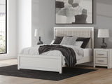 Zuraleus White Upholstered Panel Platform Platform Upholstered Bedroom Set 2 view 10