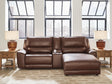 DeepWakes Canyon Leather 3-Piece Power Reclining Sectional with Chaise - image 1