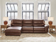 DeepWakes Canyon Leather 3-Piece Reclining Sofa Chaise view 2
