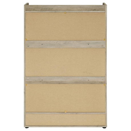 Denia 3-tier shoe storage cabinet closed drawer front