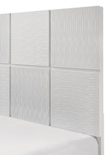 Denker Evan White Paneled Bedroom Set full bedroom angle
