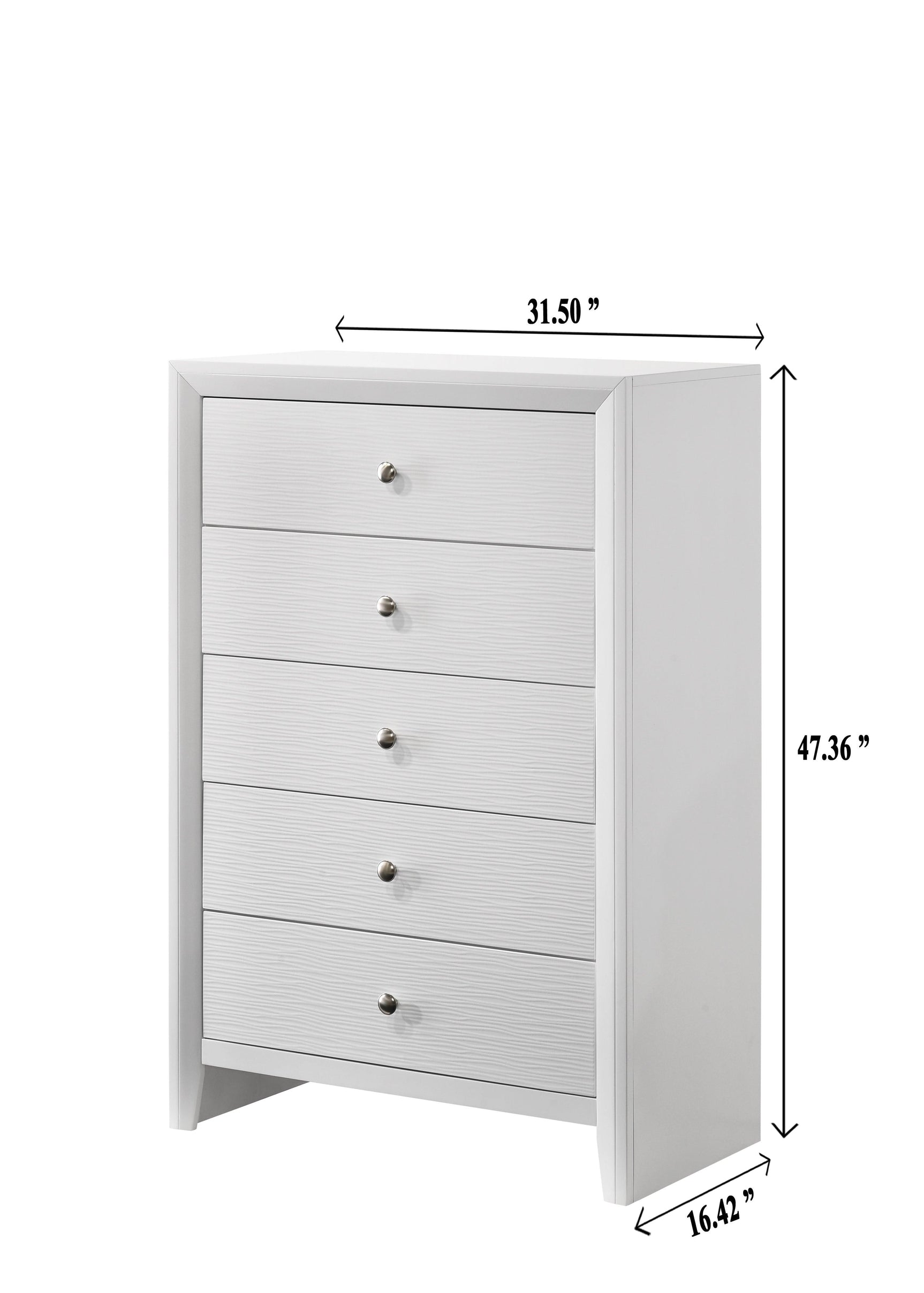 Denker Evan White King Bed bedroom styling example