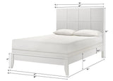 Denker Evan White King Bed contemporary bedroom decor