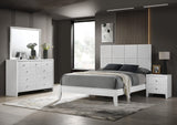 Denker Evan White queen bed profile