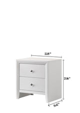 Denker Evan White modern white finish texture