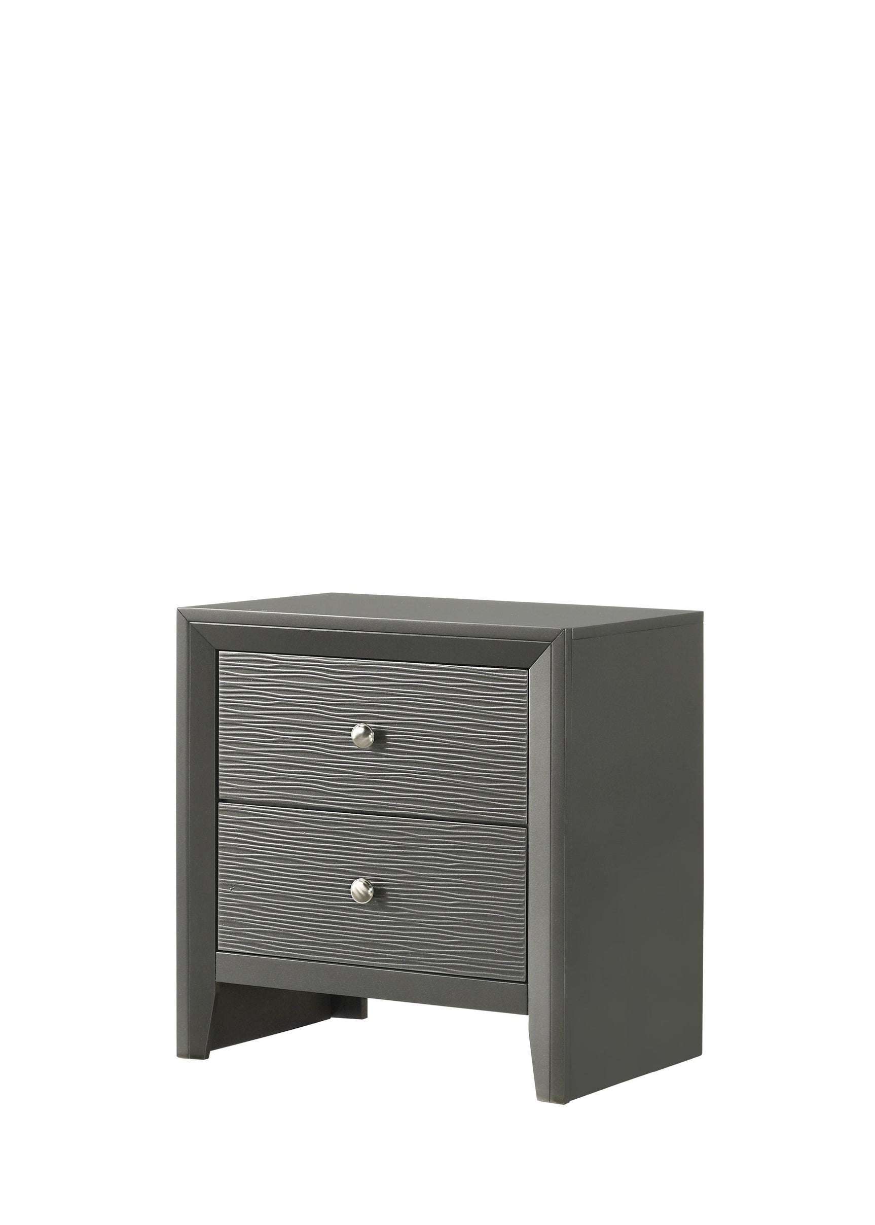 Denker Gunmetal 9-Drawer Solid Wood Dresser side view