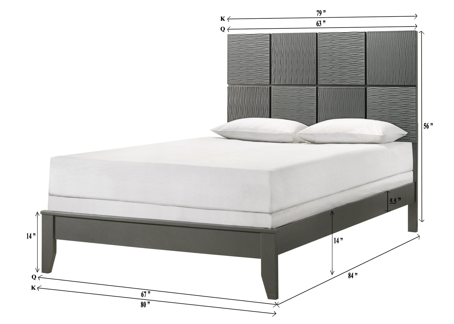 Denker Full Bed headboard detail