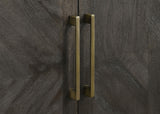 Leg and leveler detail on Dennis sideboard