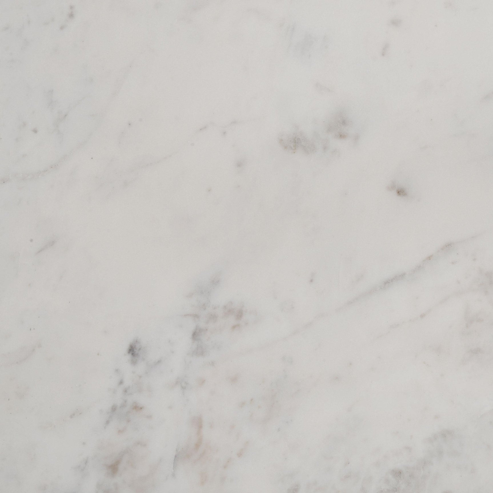 Top view of white marble surface on sideboard