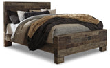 Derekson Multi Gray Panel Bedroom Set bed main view