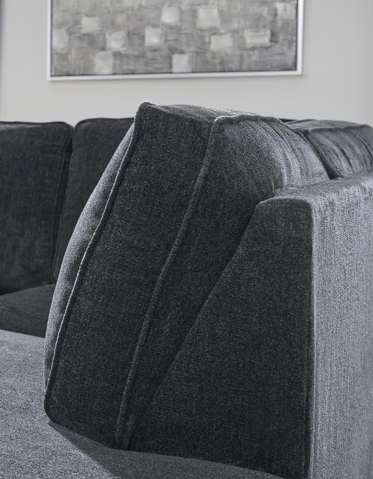 Altari Slate 2-Piece Sleeper Sectional with Ottoman — detail view