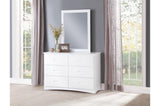 Galen White Twin Over Twin Bunk Beds with storage drawers in stair steps