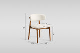 Dimi 5-Piece Dining Set with Clear Glass Table and Bronze Infinity-Loop Base view 6