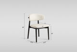 Dimi 5-Piece Dining Set with Smoke Glass Table and Black Iron Infinity Base view 6