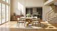 Dimi 5-Piece Dining Set with White Sintered Stone Table and Bronze Base from Decor Furniture