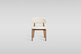 Dimi 5-Piece Dining Set with White Sintered Stone Table and Bronze Base view 4