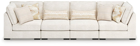 Donelson Creek Vanilla Performance Fabric,Next-Gen Nuvella™,Chenille 4-Piece Sectional - image 1
