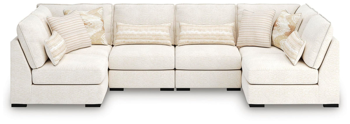 Donelson Creek Vanilla Performance Fabric,Next-Gen Nuvella™,Chenille 6-Piece Sectional - image 1