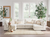 Donelson Creek Vanilla Performance Fabric,Next-Gen Nuvella™,Chenille 6-Piece Sectional - image 2
