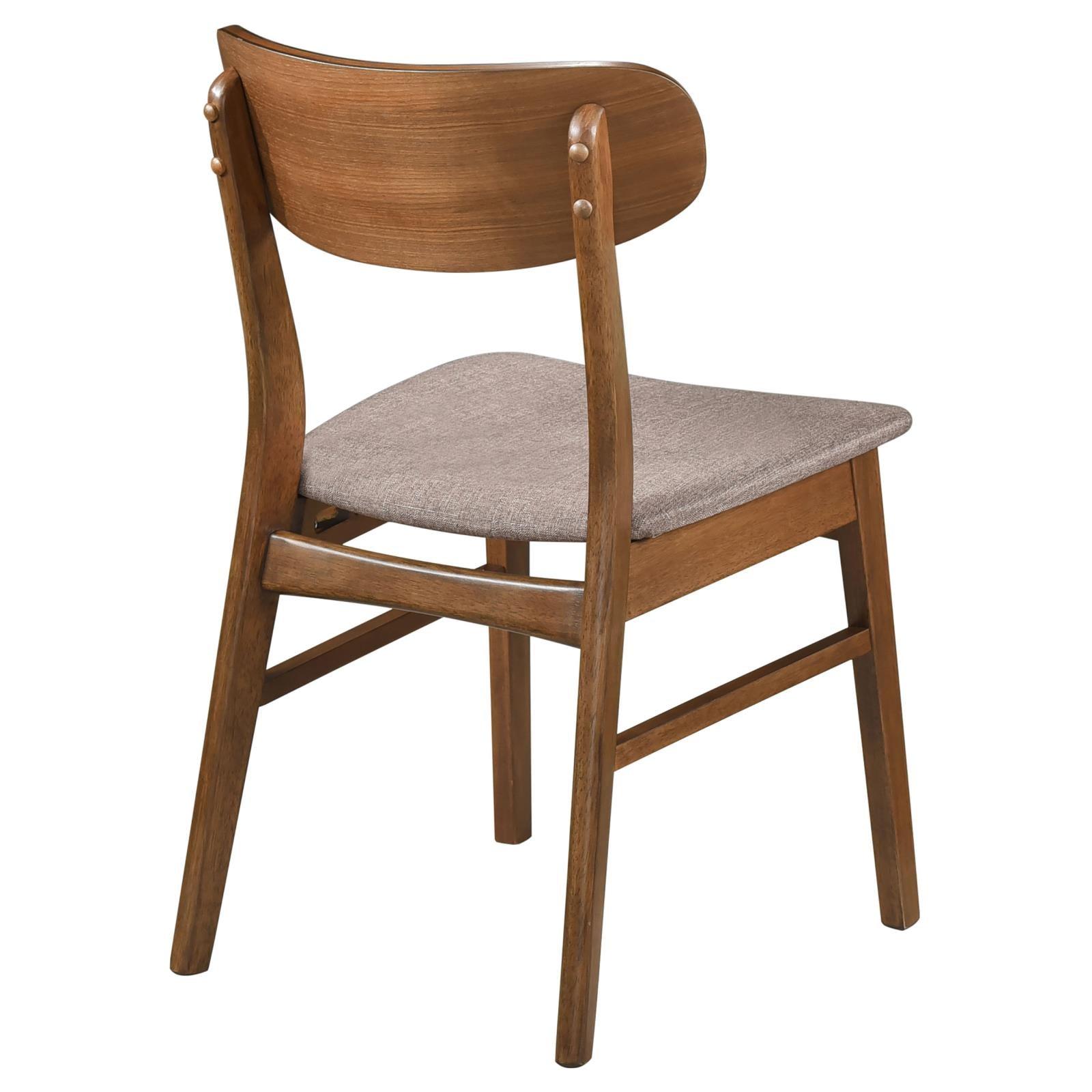 Alternative angle of Dortch dining side chair highlighting wood grain