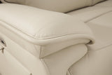 Double Deal Almond Leather 5-Piece Power Reclining Sectional - image 6