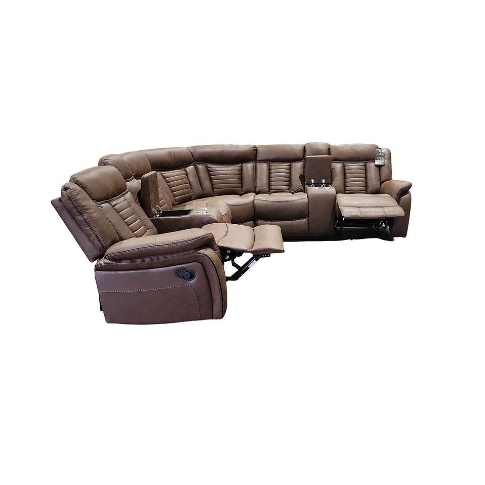 Reclining seat detail on Samuel sectional sofa