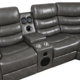 Center console with cup holders and storage