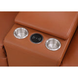 Armless power chair with adjustable headrest in Carmel sectional