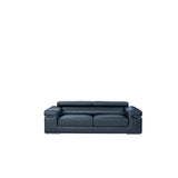 Soho Black Italian Leather Match Sofa, Loveseat, and Chair Set view 9