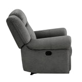 Back view of Brennen Gray recliner chair