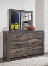 Bedroom view of Drystan Multi Panel 2 Storage Bedroom Set bed