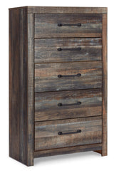 Drystan Multi Panel Storage Bedroom Set king bed side angle