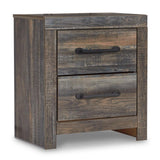 Drystan Multi Panel Storage Bedroom Set bedroom view with dresser and mirror