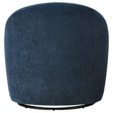 Leon Upholstered Barrel Swivel Accent Chair Navy — product image 6
