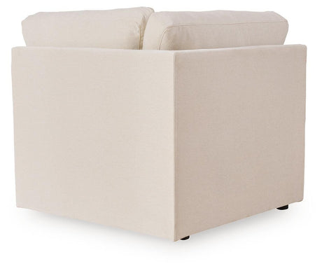 Modmax Oyster 6-Piece Sectional with Ottoman — back view