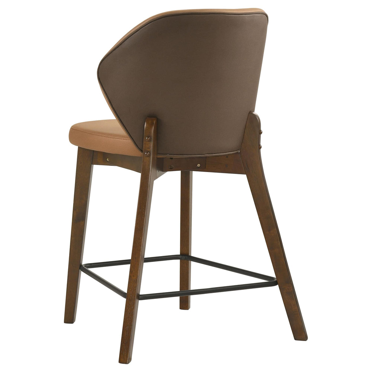 Randolph Upholstered Counter Height Chairs Butterscotch and Brown Set of 2 — product image 6
